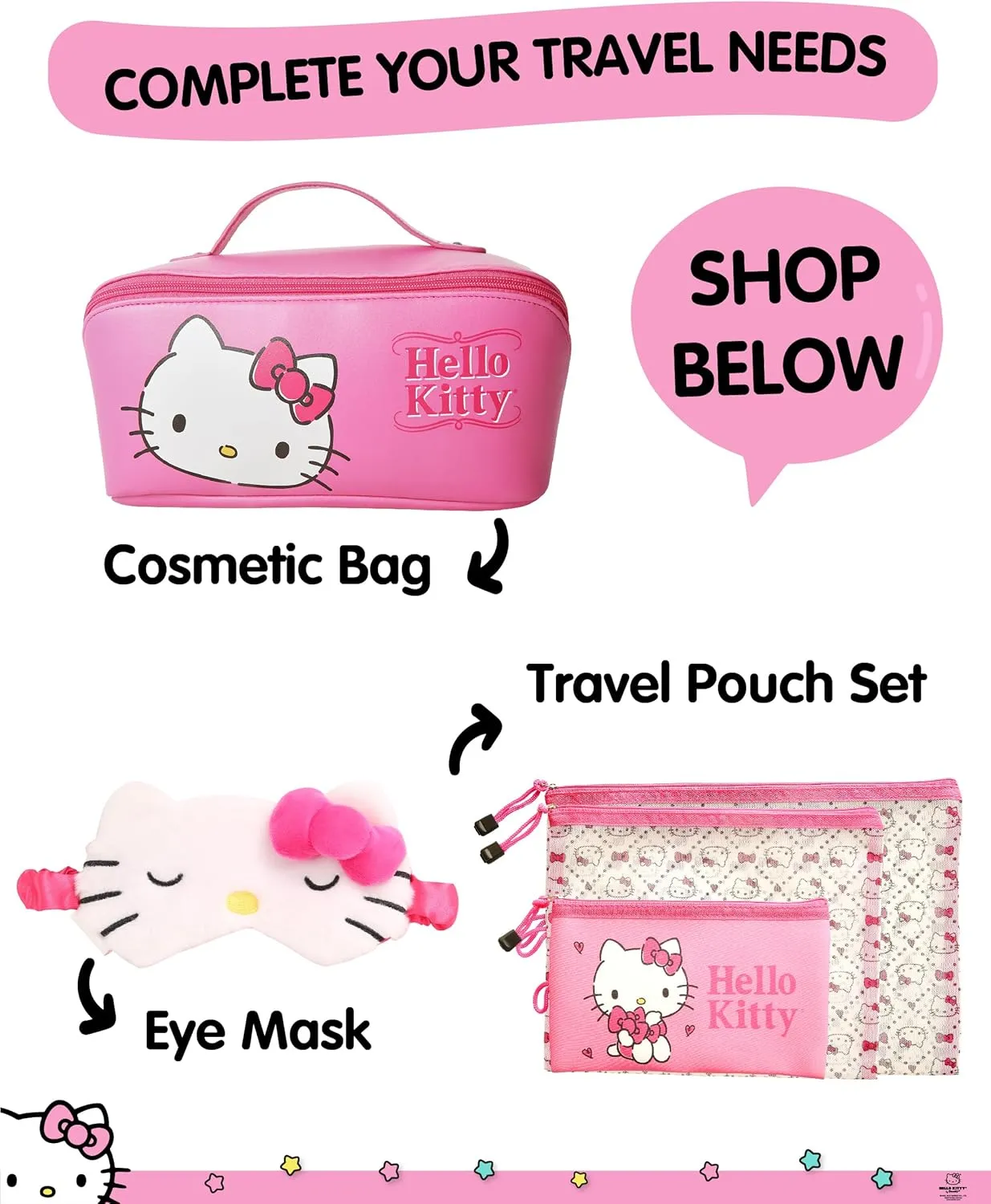 Hello Kitty Passport Holder for Travel Official License, Cute Passport Cover, Sanrio Gifts