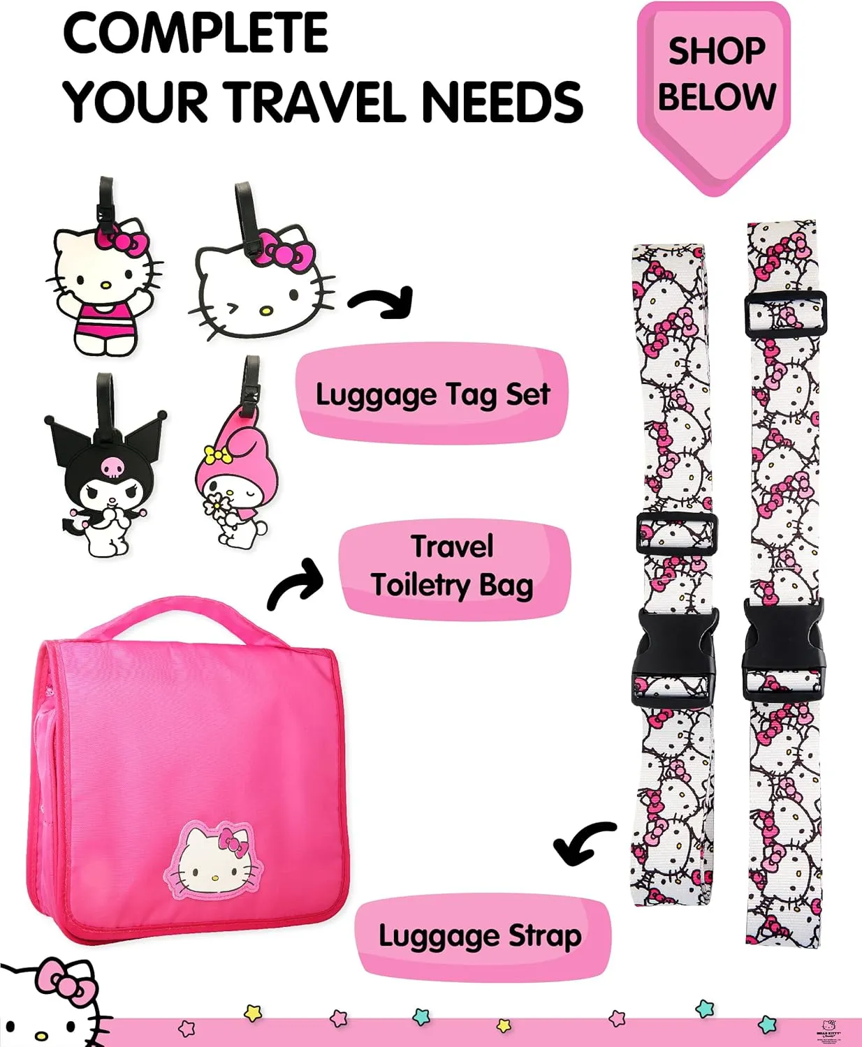 Hello Kitty Passport Holder for Travel Official License, Cute Passport Cover, Sanrio Gifts