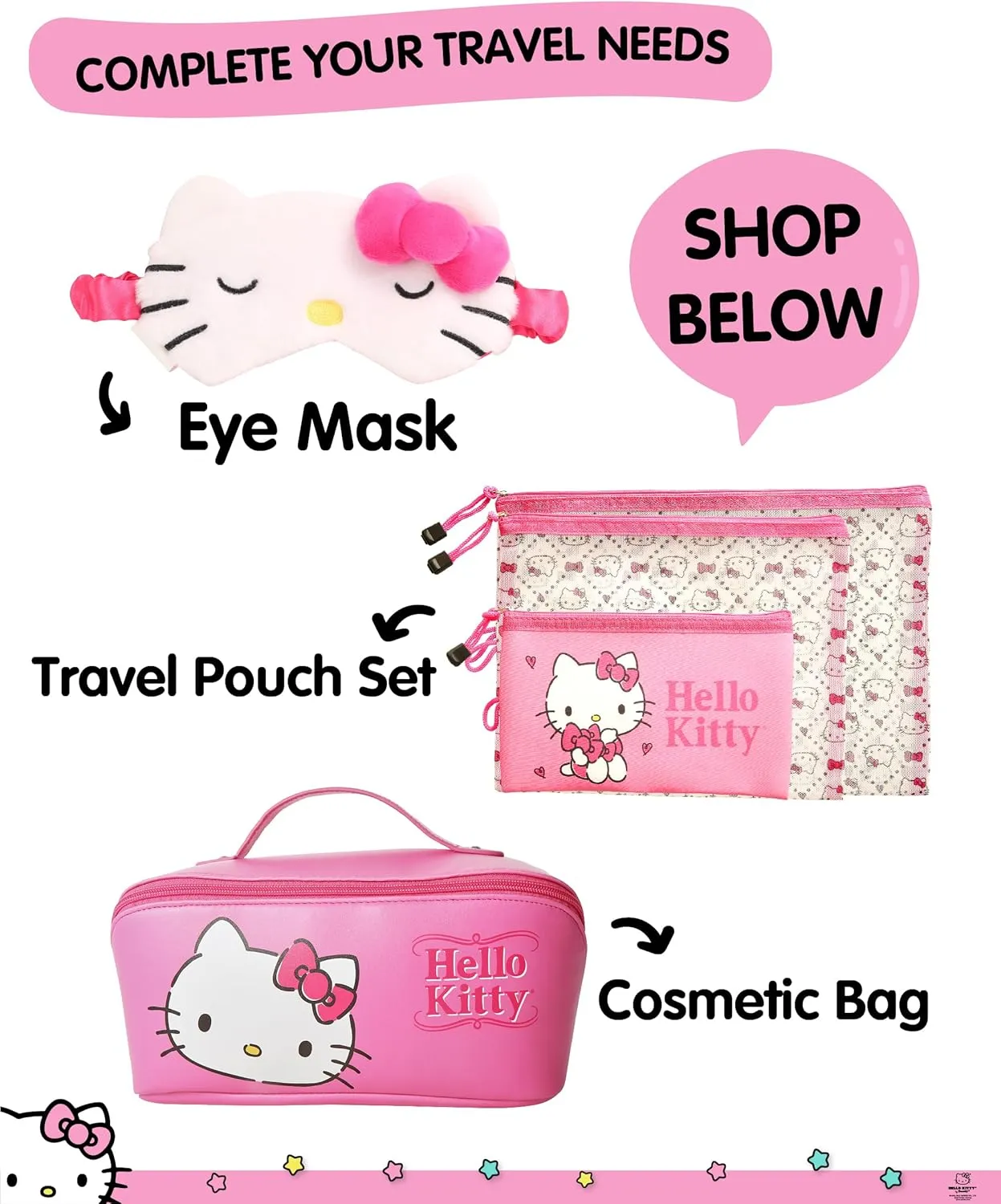 Hello Kitty Passport Holder for Travel Official License, Cute Passport Cover, Sanrio Gifts
