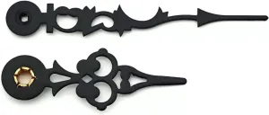 Hermle Clock Hands 3 Inch New Black Serpentine Mechanical Movement