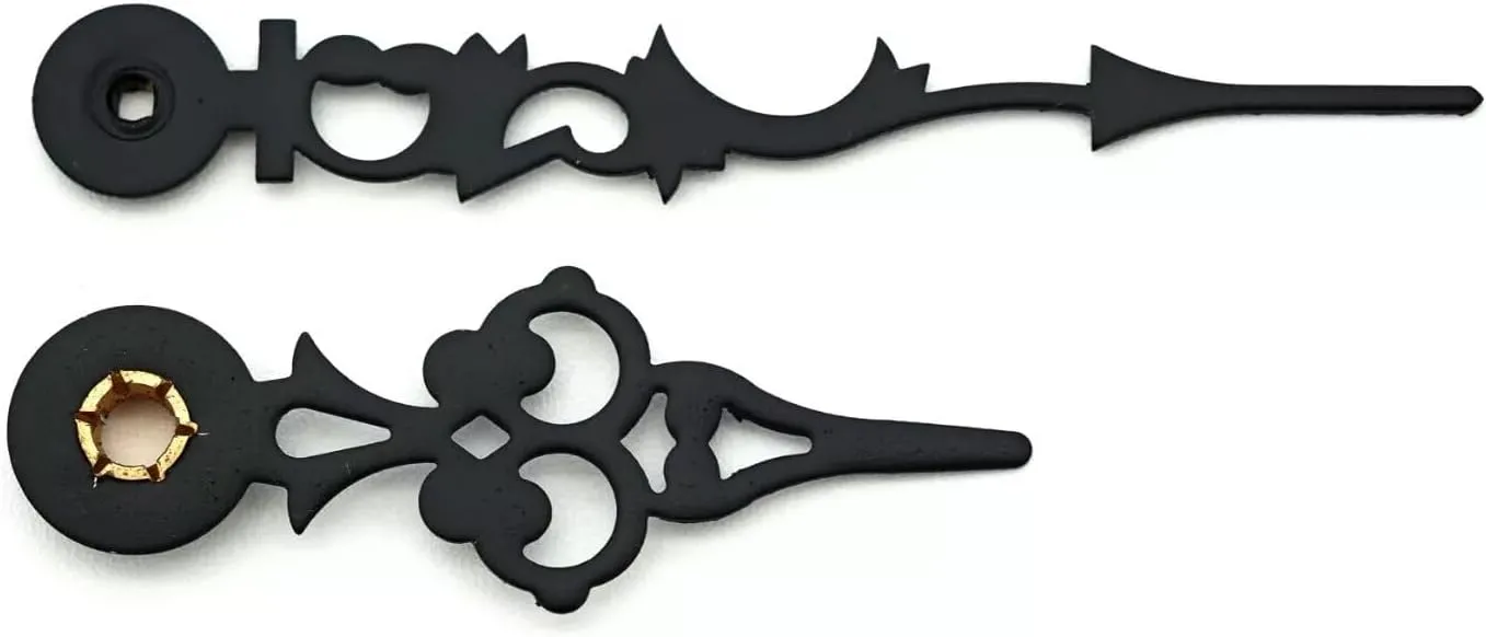 Hermle Clock Hands 3 Inch New Black Serpentine Mechanical Movement