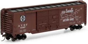 HO RND PS-1 Double Sliding Door Box Car Santa Fe 'Super Chief' #10327 RND-1033