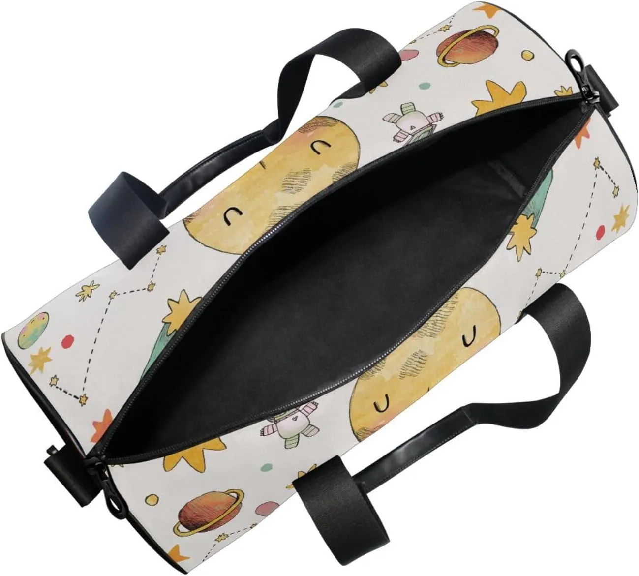 I Love You to the Moon and Back Moon Stars Seamless Portable Gym Bag, Travel Bag, Luggage bag, Sports Bag, Toiletry Bag with Handles, Detachable Shoulder Strap 17.6 x 9 x 9 inch