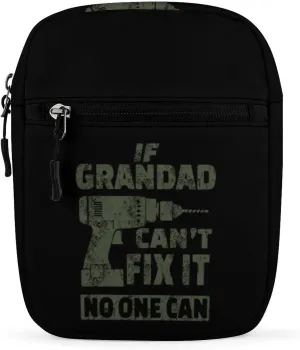 If Grandad Can't Fix It Small Crossbody Bag Lightweight Satchel Bag Tote Bag Mini Handbag for Men Women