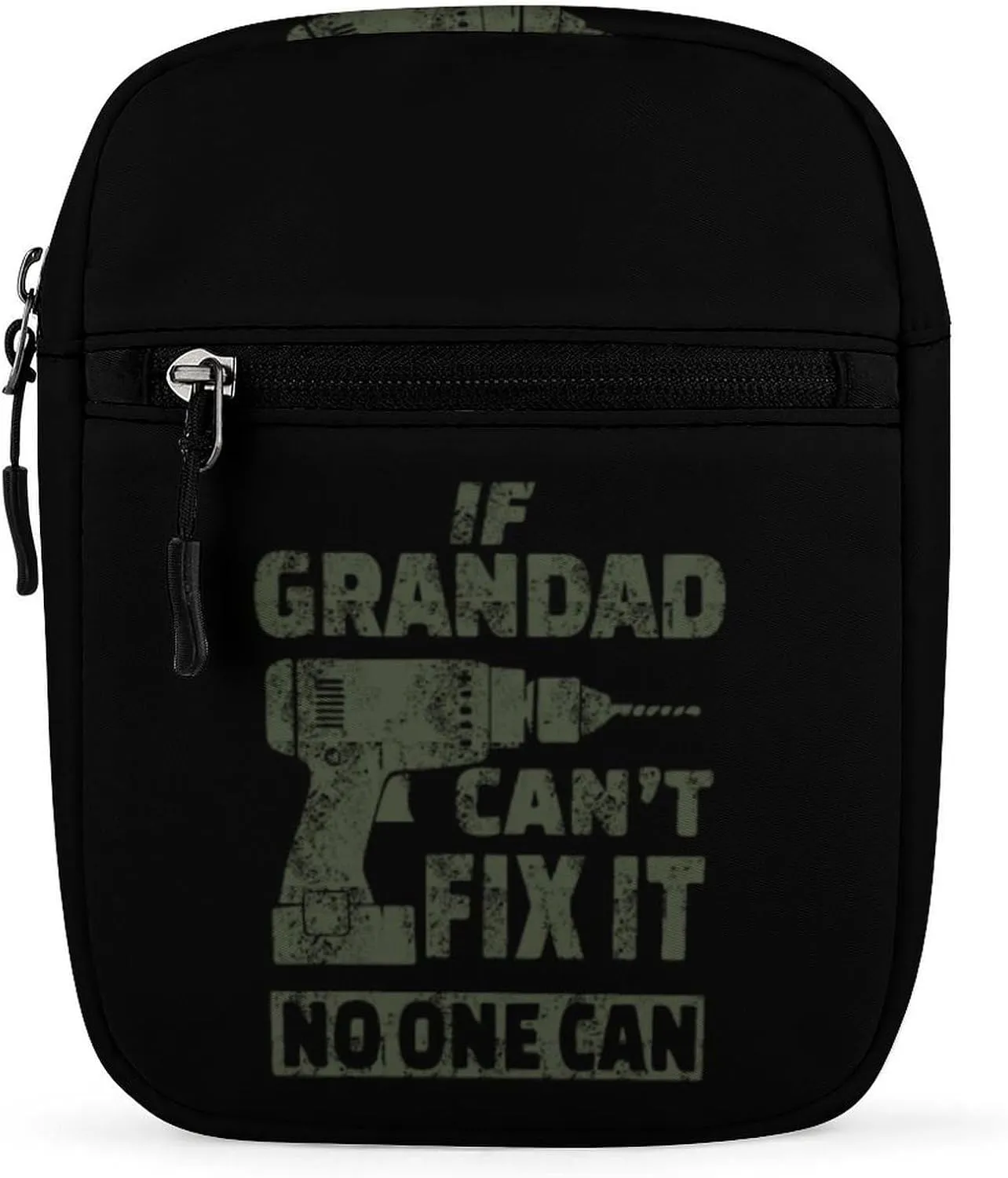 If Grandad Can't Fix It Small Crossbody Bag Lightweight Satchel Bag Tote Bag Mini Handbag for Men Women