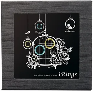 iRings KTRC-I6-004 iPhone 6-Compatible Button & Camera Lens Protection Frame, Tiffany Blue/Champagne Gold