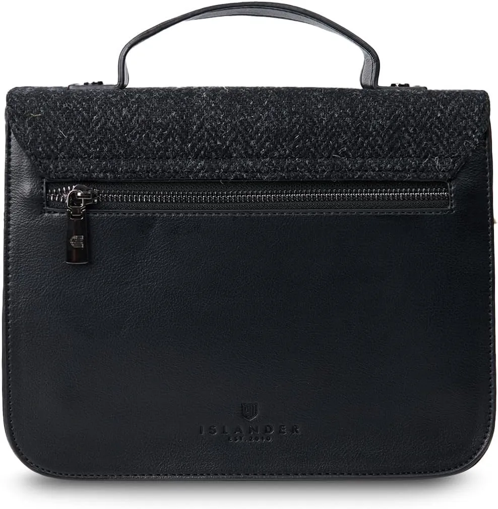 Islander® The Calton Satchel - Ladies Satchel With HARRIS TWEED - Small and Medium