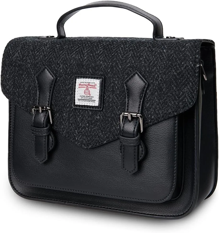Islander® The Calton Satchel - Ladies Satchel With HARRIS TWEED - Small and Medium