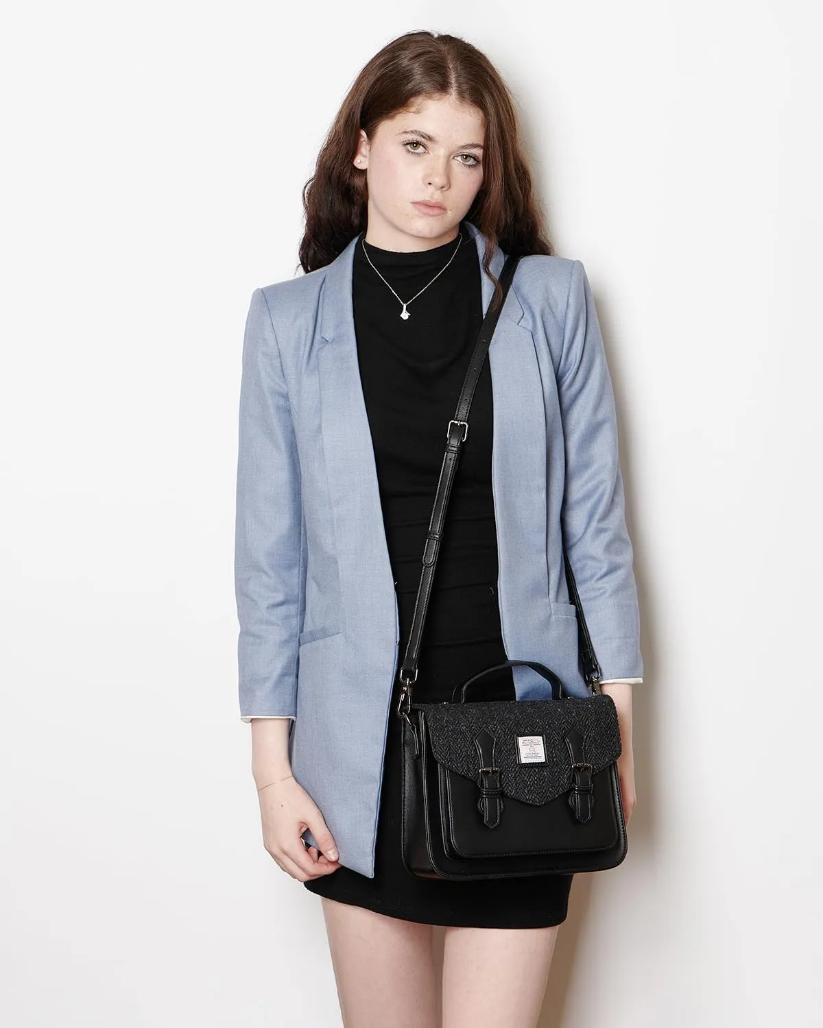 Islander® The Calton Satchel - Ladies Satchel With HARRIS TWEED - Small and Medium