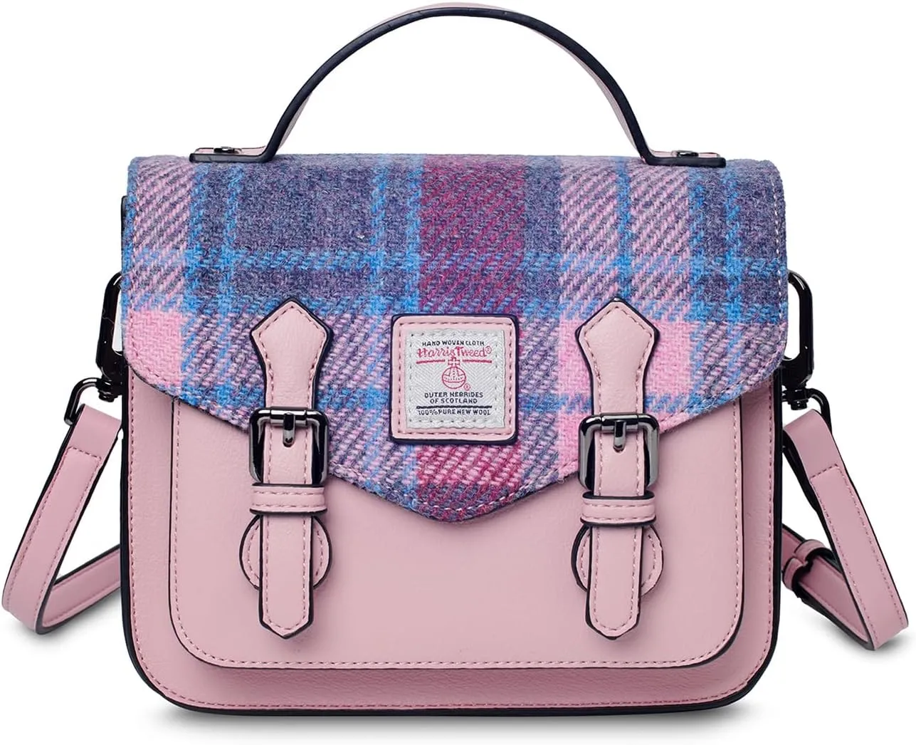 Islander® The Calton Satchel - Ladies Satchel With HARRIS TWEED - Small and Medium