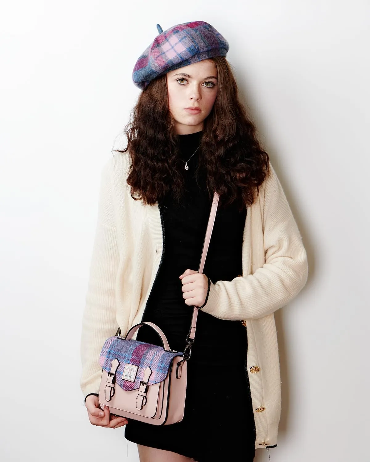 Islander® The Calton Satchel - Ladies Satchel With HARRIS TWEED - Small and Medium