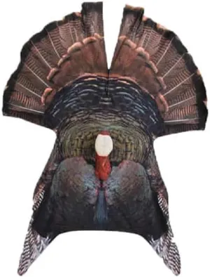 JakeFan, Hands-Free Turkey Jake Fanning Decoy for Gun or Bow Hunting, Filming or Viewing, Portable and Durable 3D Head with Custom Window, Built-In Ground Stake, Face Mask, Carrying Bag