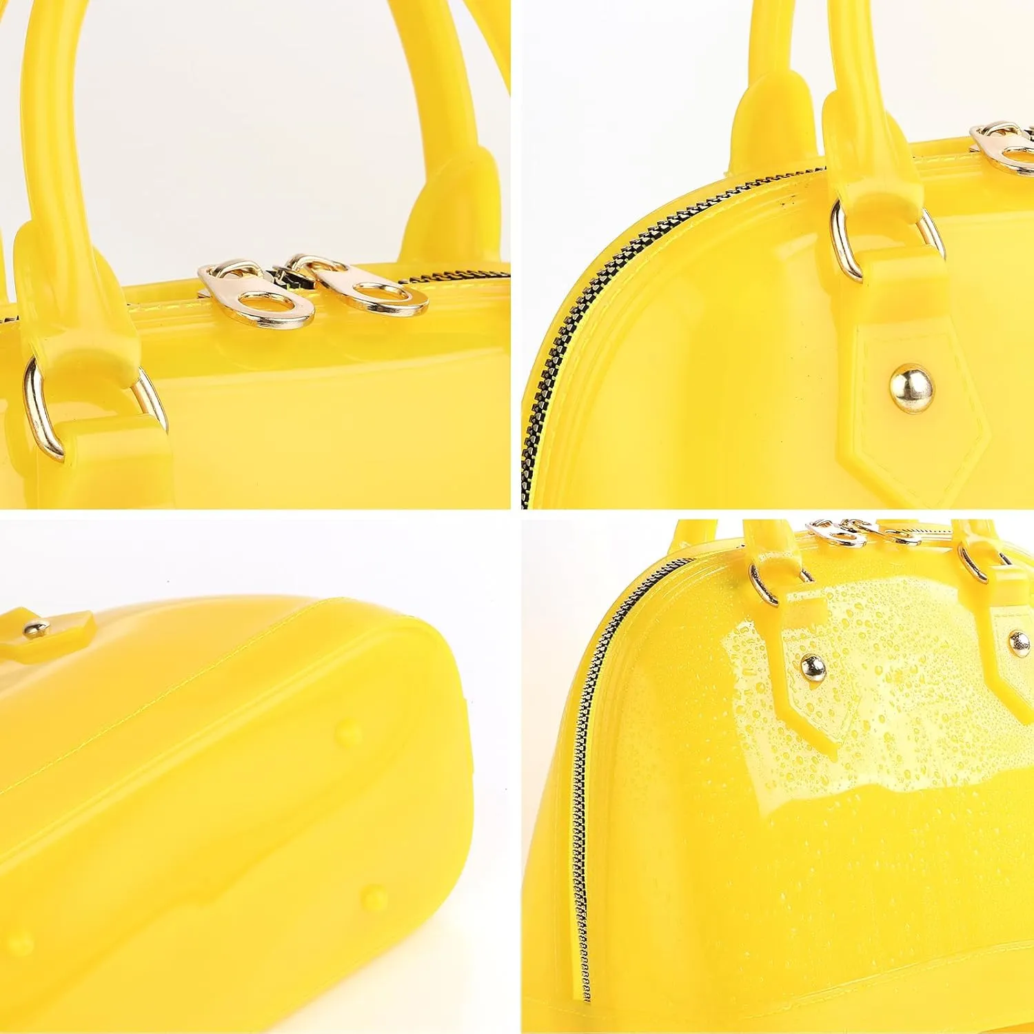 Jelly Crossbody Purse Shoulder Bag, Candy Color Tote Satchel Top-Handle Handbags for Women