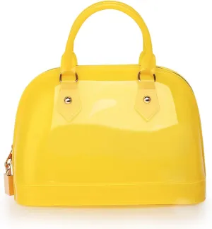 Jelly Crossbody Purse Shoulder Bag, Candy Color Tote Satchel Top-Handle Handbags for Women