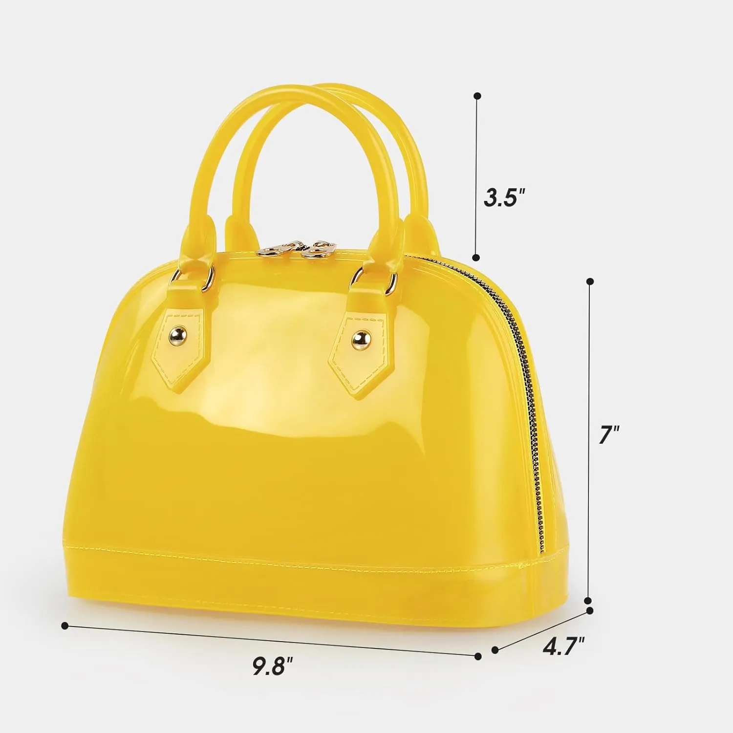 Jelly Crossbody Purse Shoulder Bag, Candy Color Tote Satchel Top-Handle Handbags for Women