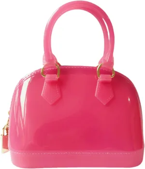 Jelly Crossbody Purse Shoulder Bag, Candy Color Tote Satchel Top-Handle Handbags for Women