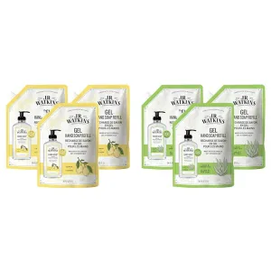 J.R. Watkins Gel Hand Soap Refill, Moisturizing Hand Wash, All Natural, Alcohol-Free & Gel Hand Soap Refill, Moisturizing Hand Wash, All Natural, Alcohol-Free, Cruelty-Free, USA Made