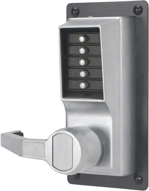 Kaba Simplex LLP1010 Lever Mechanical Pushbutton Lock No Key Override Rim Exit Device (Left Hand)