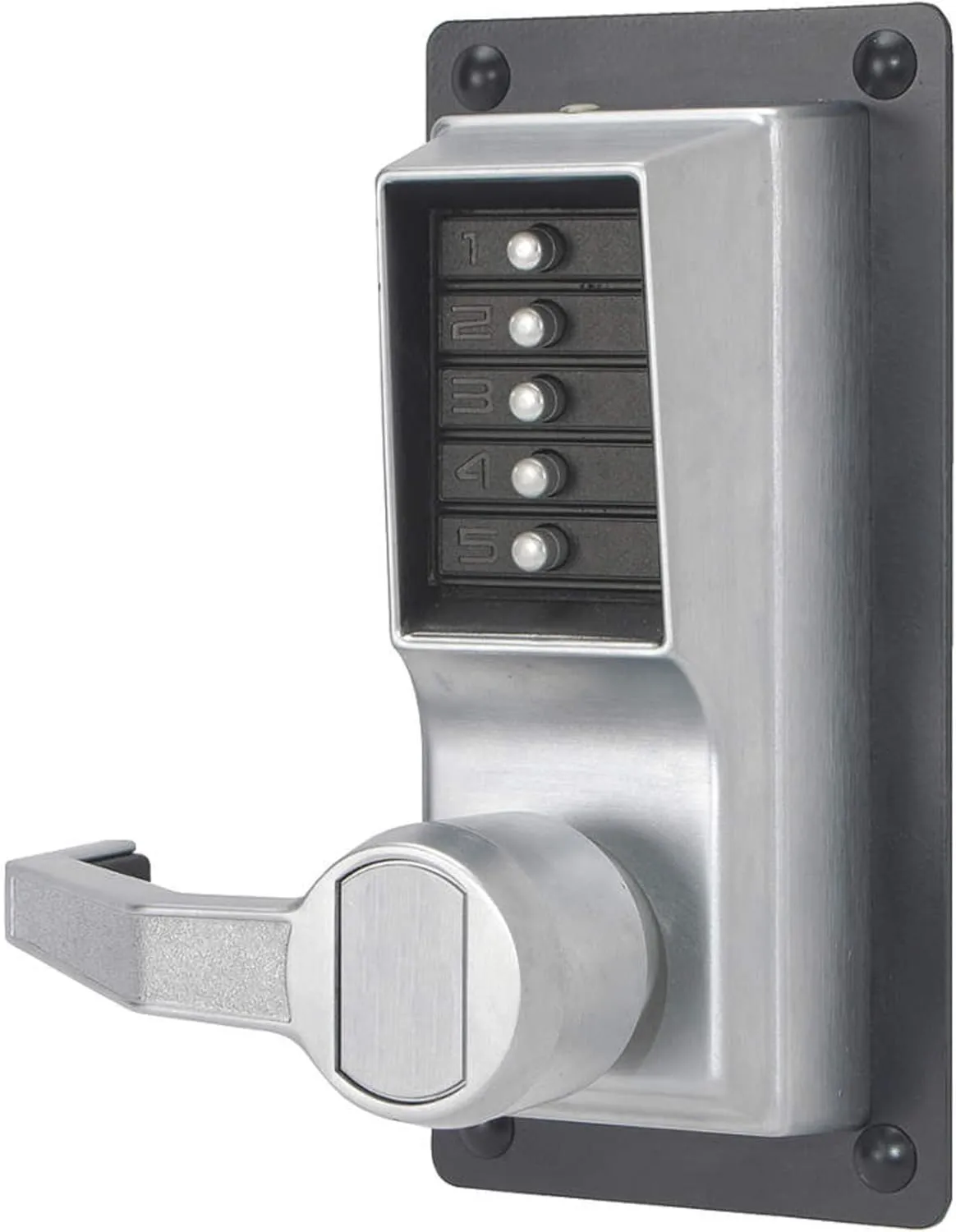 Kaba Simplex LLP1010 Lever Mechanical Pushbutton Lock No Key Override Rim Exit Device (Left Hand)