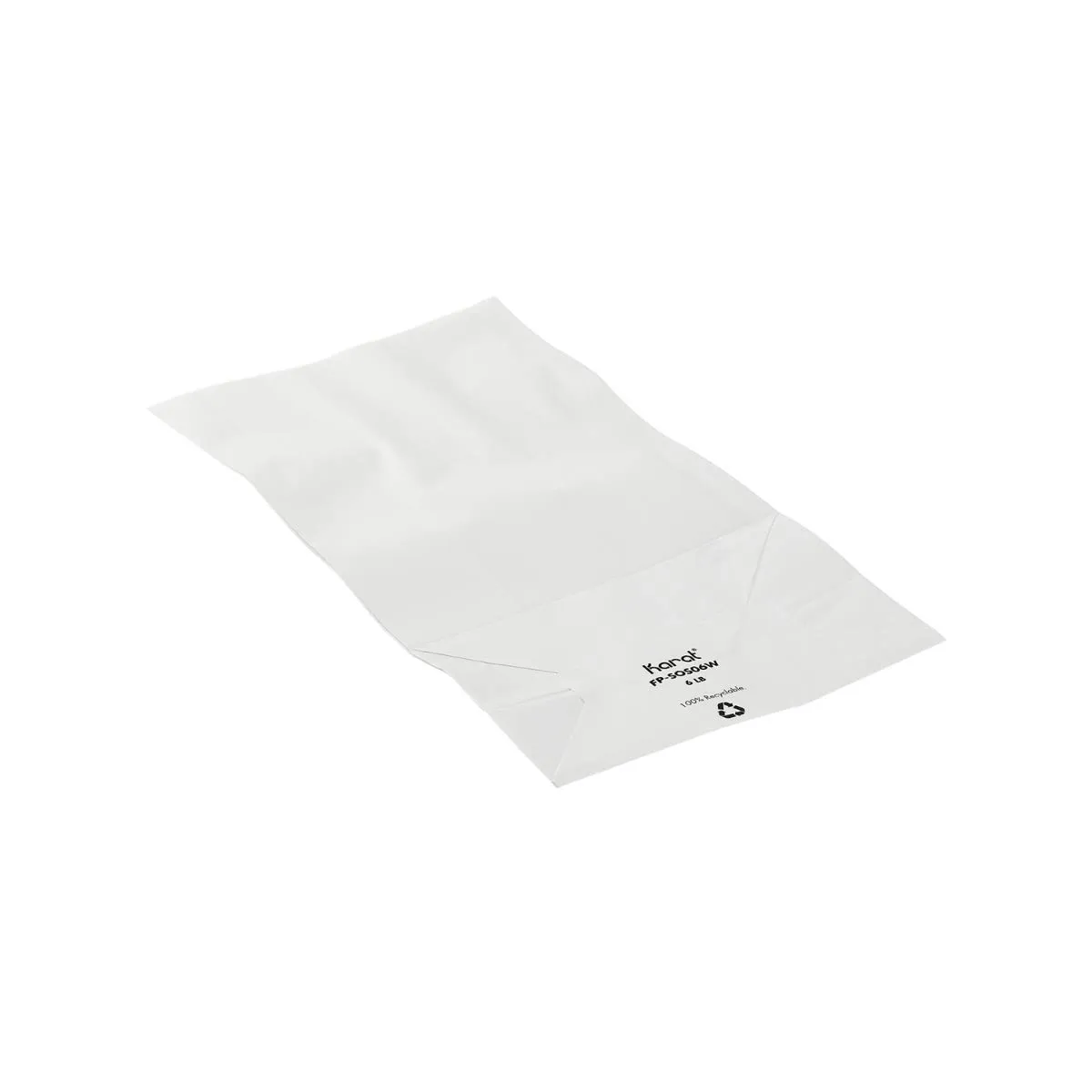 Karat 6lb Paper Lunch Bags - White, 2,000 Count - Versatile Paper Lunch Bags for Food or Commodities - Sturdy, Self-Standing, Reusable