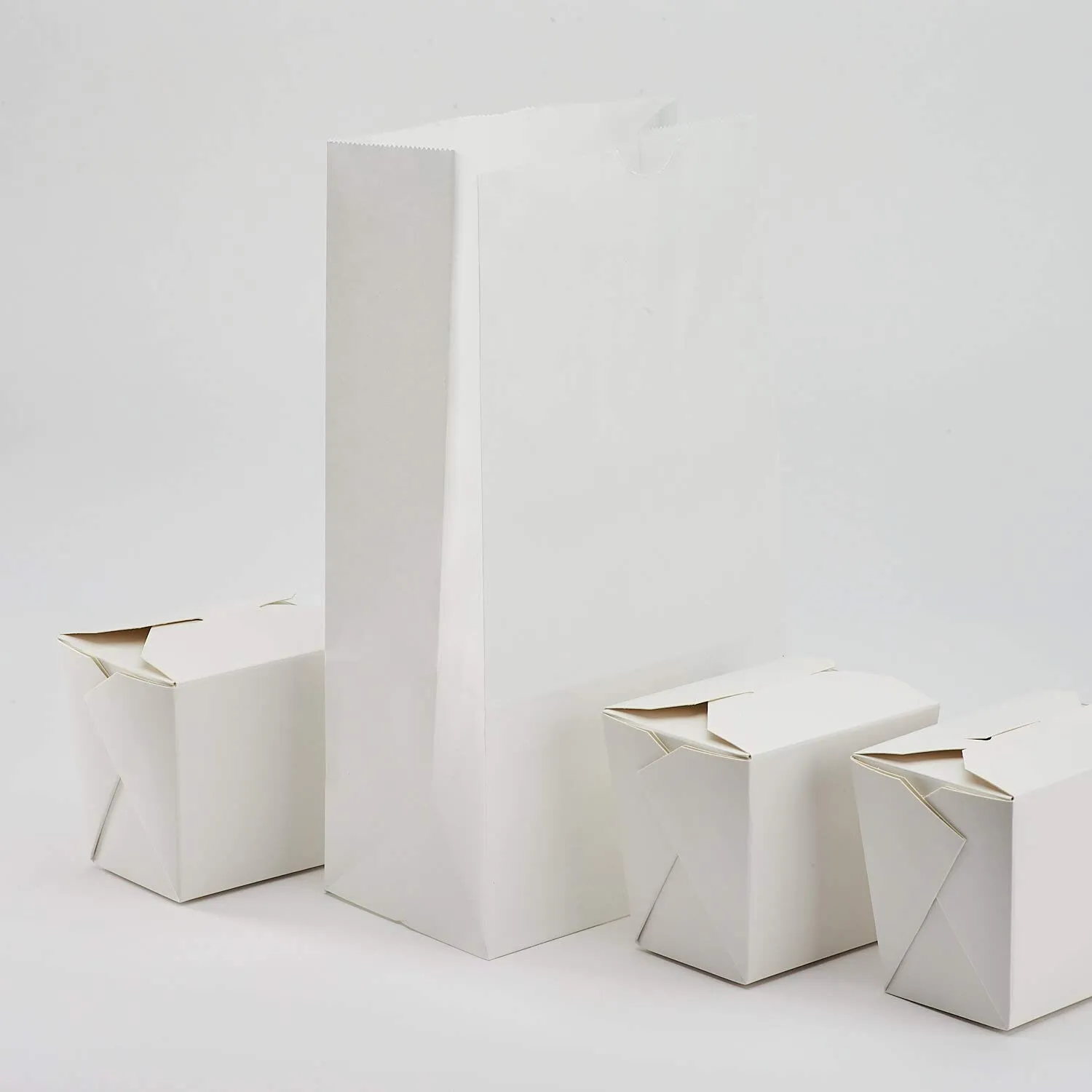 Karat 6lb Paper Lunch Bags - White, 2,000 Count - Versatile Paper Lunch Bags for Food or Commodities - Sturdy, Self-Standing, Reusable