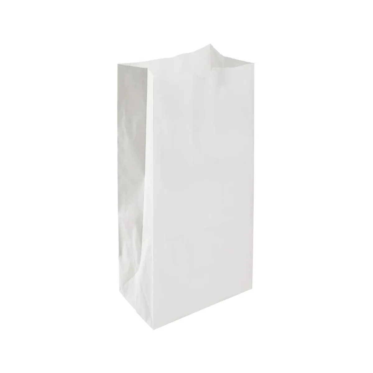 Karat 6lb Paper Lunch Bags - White, 2,000 Count - Versatile Paper Lunch Bags for Food or Commodities - Sturdy, Self-Standing, Reusable