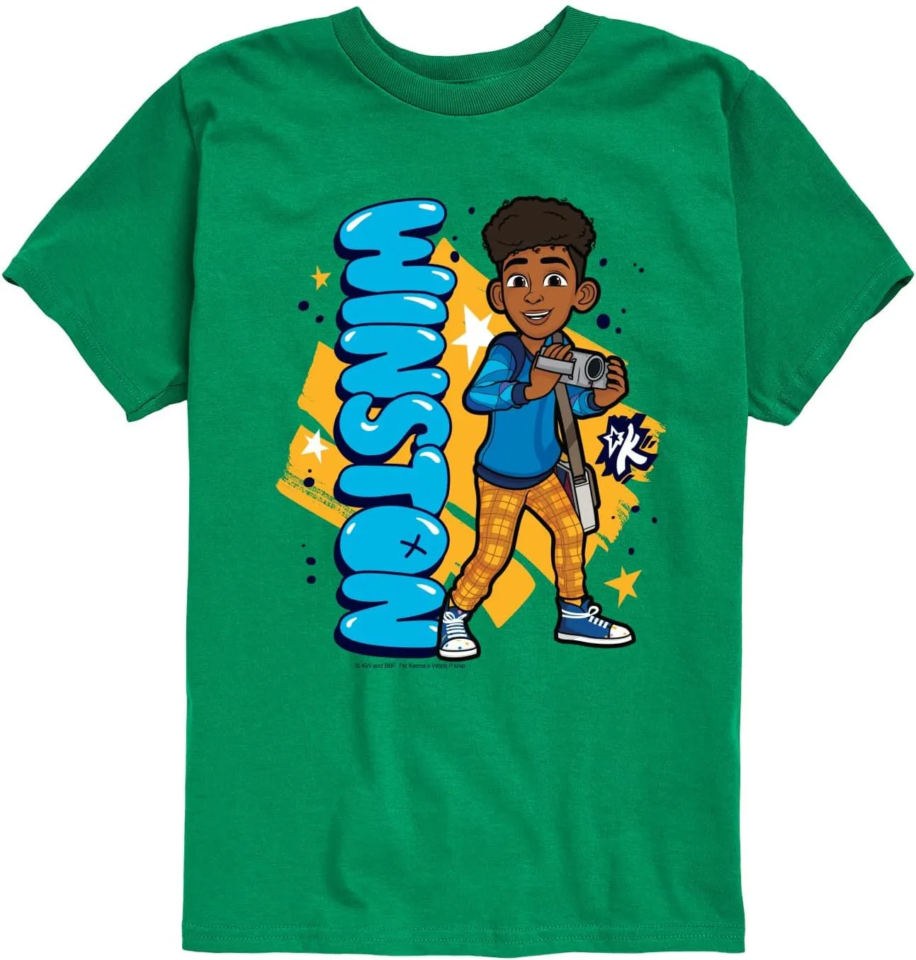 Karma's World - Winston with Camera - Toddler and Youth Short Sleeve Graphic T-Shirt