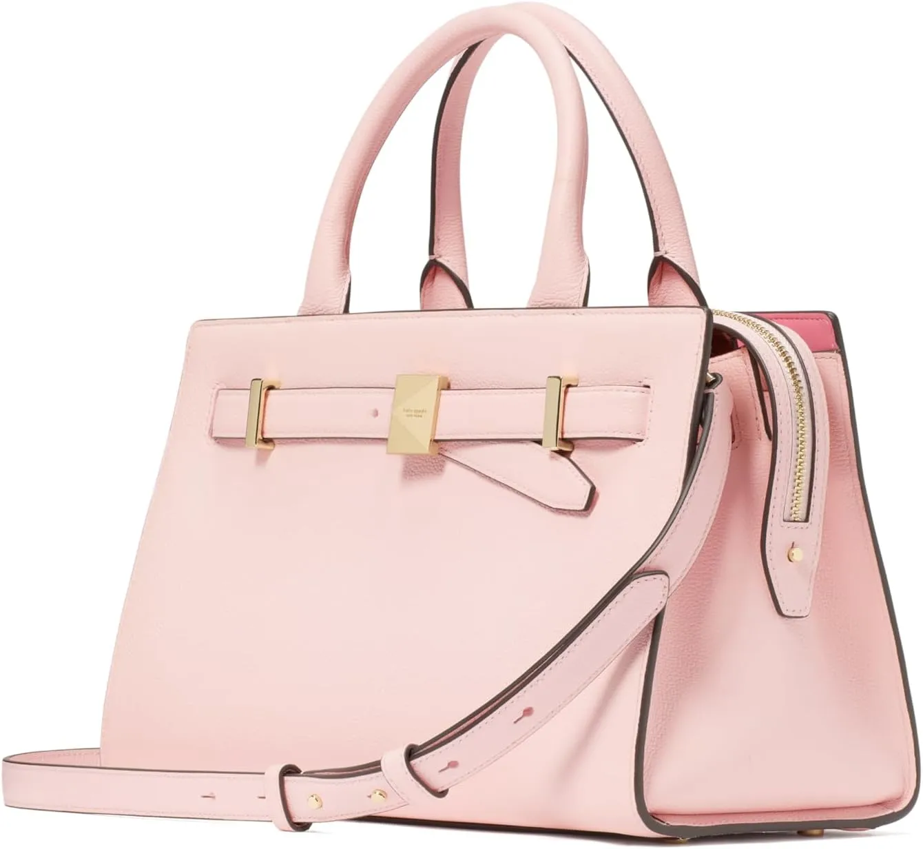 kate spade new york Deco Pebbled Leather Medium Satchel