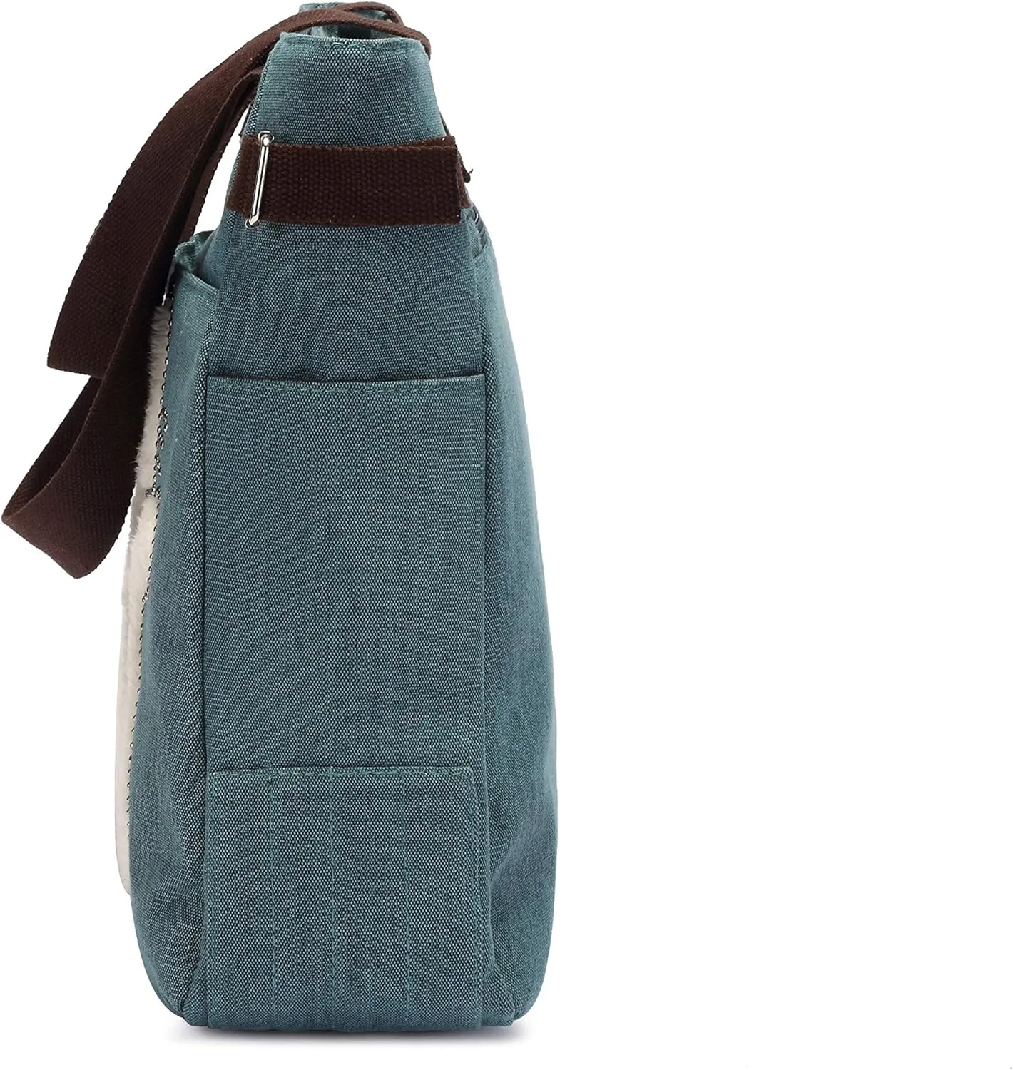 KAUKKO Women Canvas Handbag Shoulder Bag Cat Big Tote Bag(093-ARMYGREEN)
