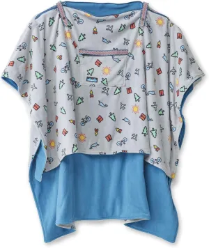 KAVU Hibernator Fleece Poncho Zip Pull Over