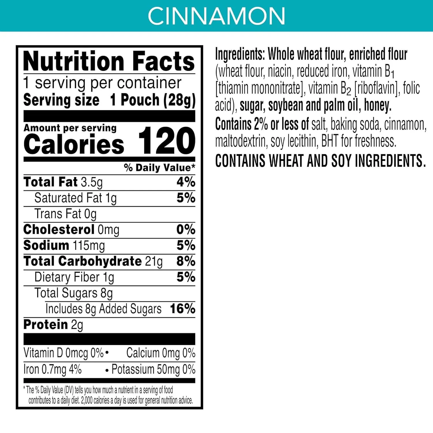 Kellogg's SCOOBY-DOO! Baked Graham Cracker Snacks, Lunch Snacks, Snack Crackers, Cinnamon (40 Pouches)
