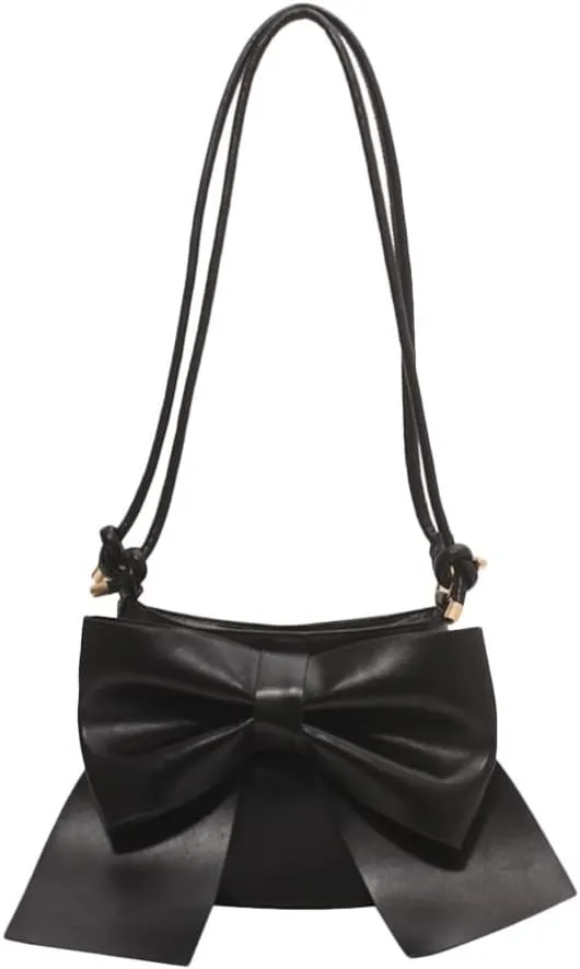 KESYOO sling bag for women bow tie printing one shoulder backpack purse for women bucket bag tote ladies handbag Miss small wallet compound bow Shoulder Bags polyester vintage satchel