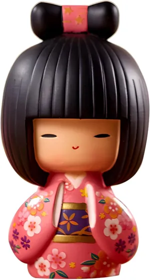 Kimmidoll Japanese Kokeshi Doll - Authentic Geisha Design, Premium Resin Build, 4.3 X 2.8 X 12.2 in, Perfect Cultural Decor