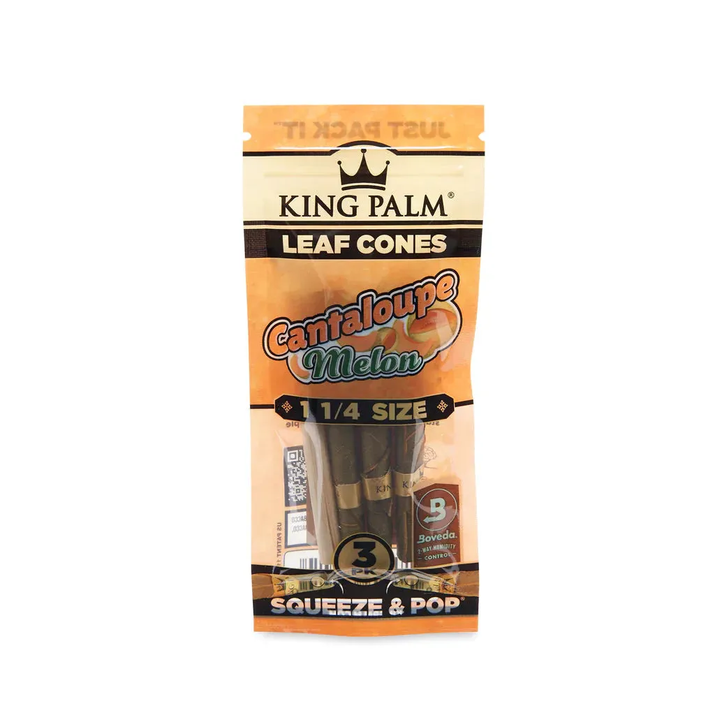 King Palm 1 1/4 Cone - Cantaloupe - 3 Per Pack - (15 Per Display)