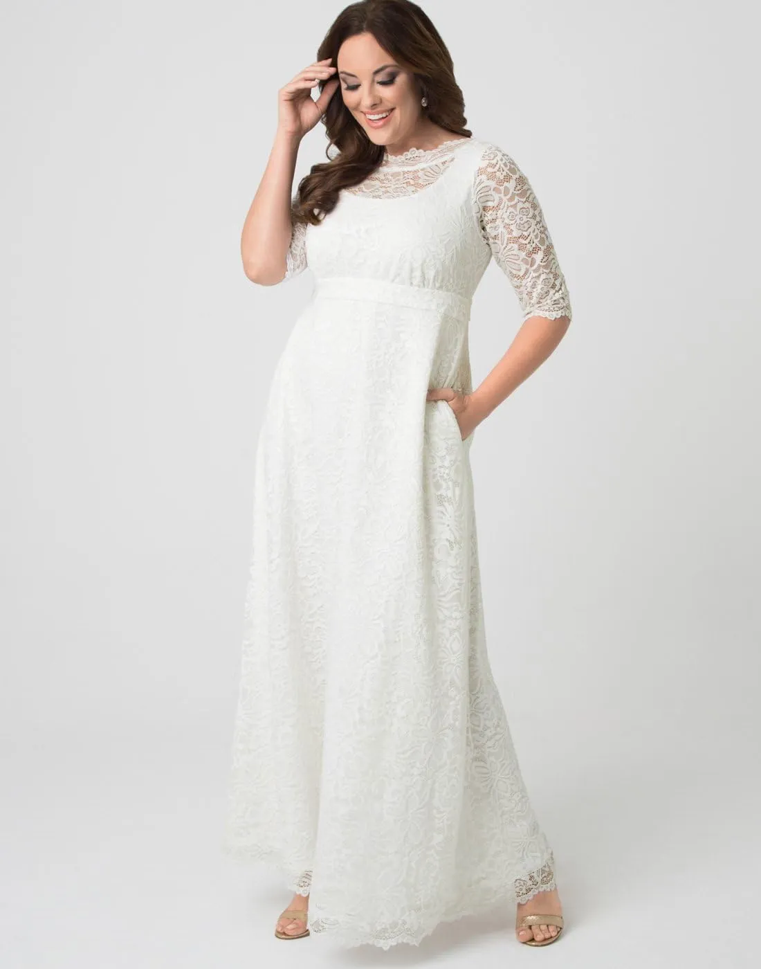 Kiyonna Women's Plus Size Sweet Serenity Wedding Gown
