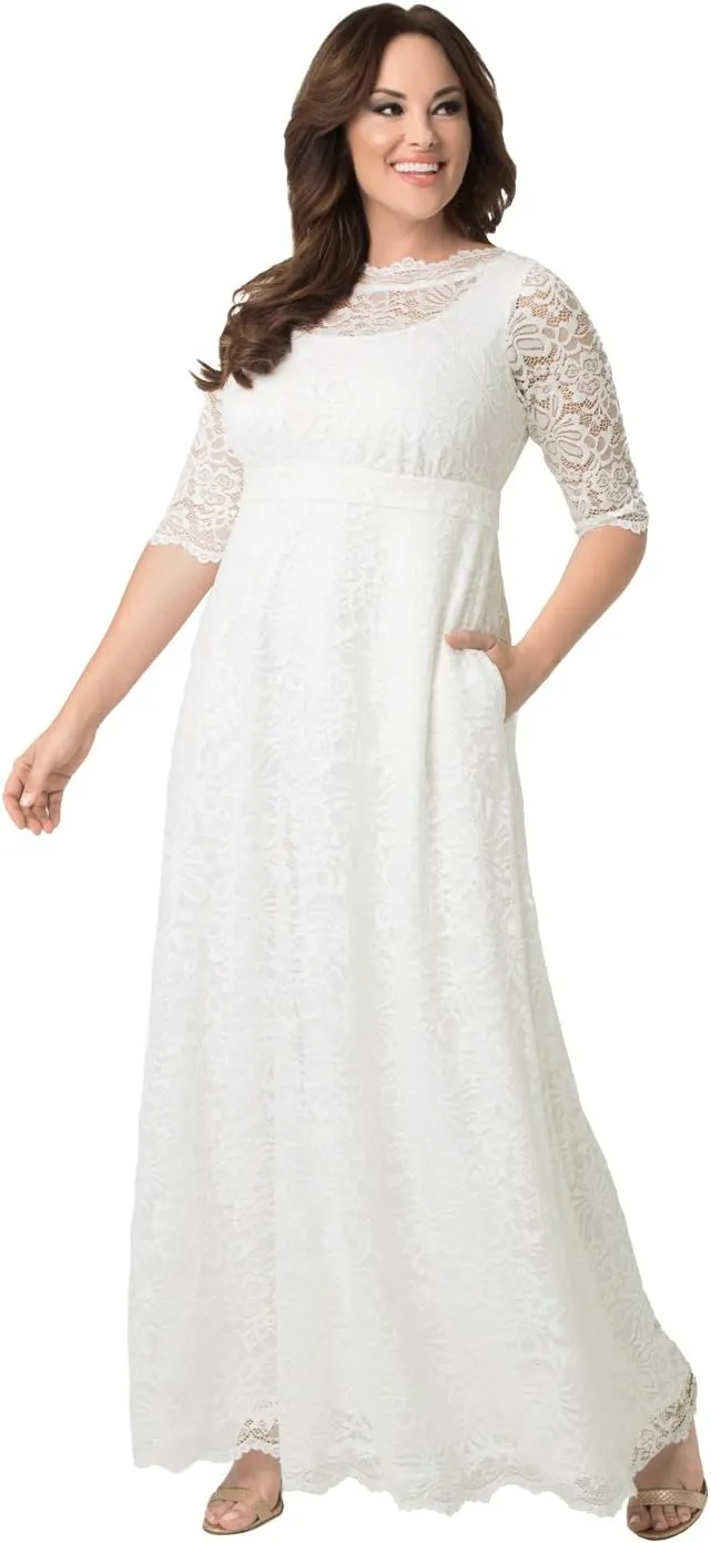 Kiyonna Women's Plus Size Sweet Serenity Wedding Gown