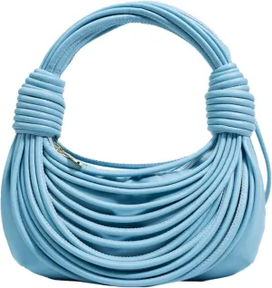 knotted woven tote bag handbag for women Woven Handbag Purse for Women Handwoven Satchel Clutch Purse