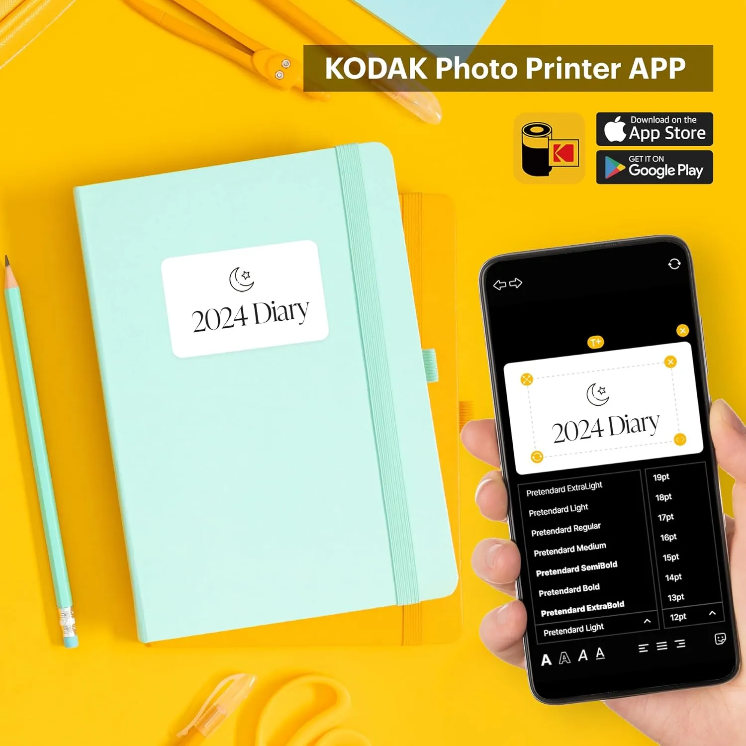 KODAK Memo Shot ERA Kids Instant Digital Camera and Photo Label Printer (White, Camera   10 Rolls)