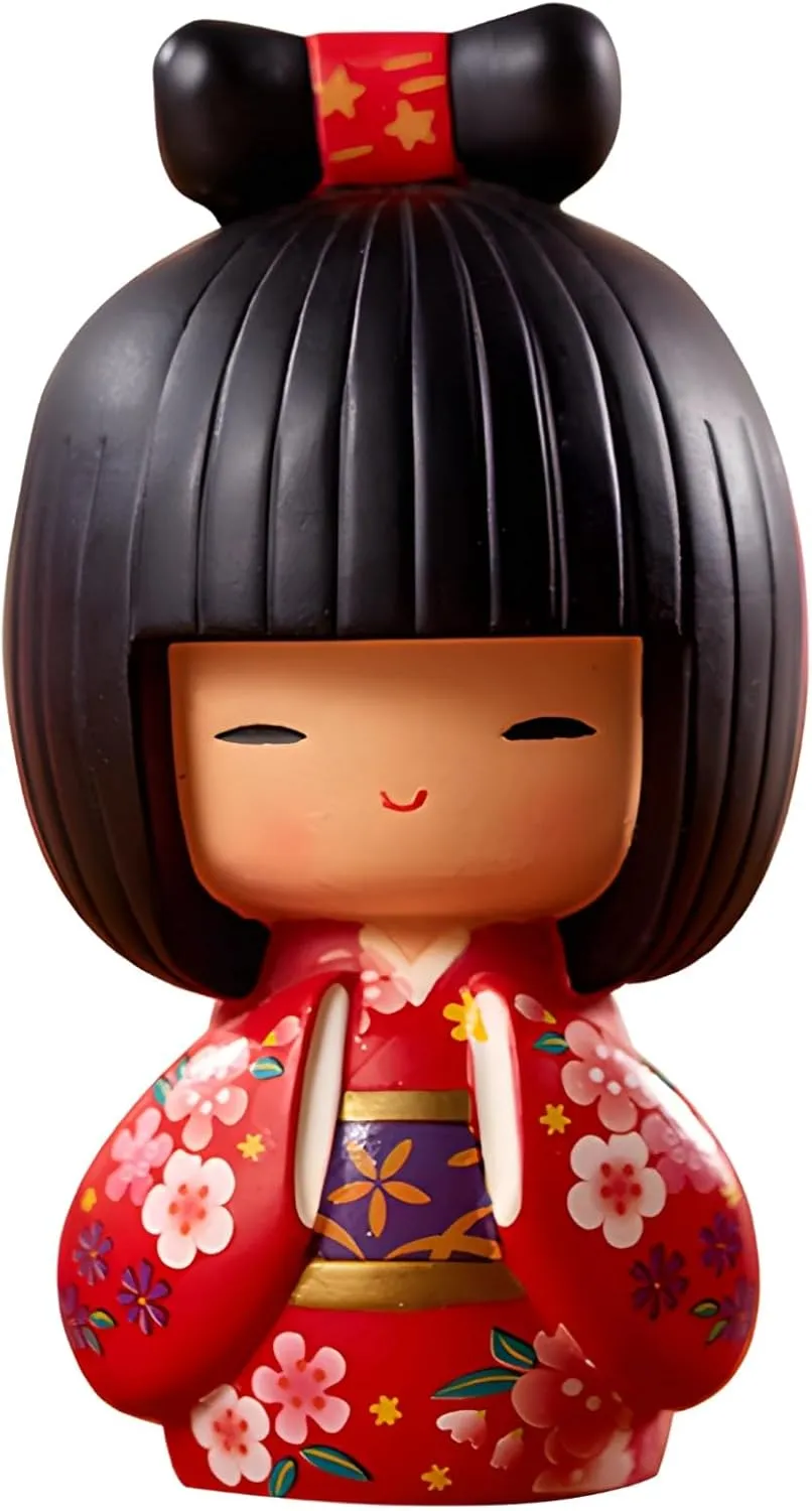 Kokeshi Doll by Kimmidoll - Japanese Geisha Art, Superior Resin Craft, Cultural Home Ornament, 4.3 X 2.8 X 12.2 in