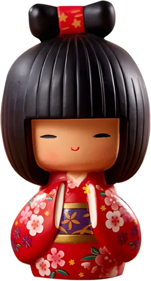 Kokeshi Doll by Kimmidoll - Japanese Geisha Art, Superior Resin Craft, Cultural Home Ornament, 4.3 X 2.8 X 12.2 in