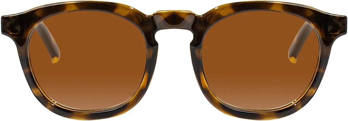 Kolo Webster Premium Italian Sunglasses, Classic Square-Shaped Style, Dark Tortoise