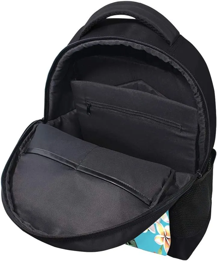 Kuizee Backpack Daypack Hawaiian Tropical Fruits Flowers Casual Bags Durable Polyester College School Travel 11×16Inch