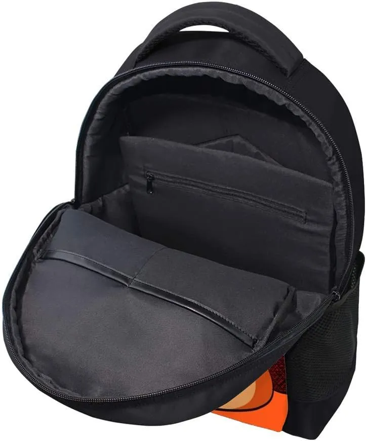 Kuizee Classic Backpack Schoolbag Adjustable Padded Shoulder Straps Daypack ﻿Fast Food Hamburger Cheeseburger French Fries Casual Bags Durable College Daily 16Inch