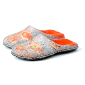 Ladies Slip On Wool Slippers Viola Made by Hand - Mothers Day Gifts