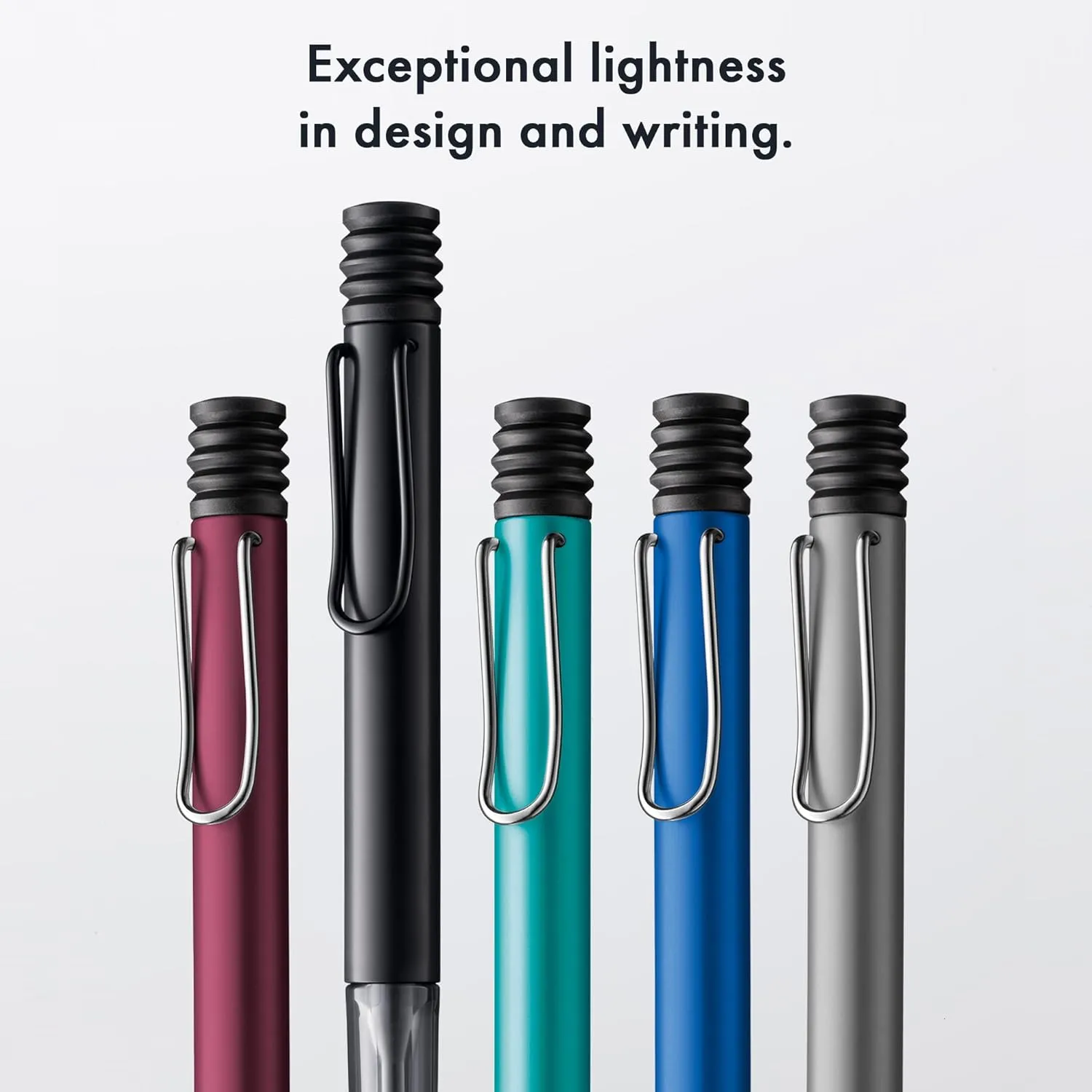 Lamy AL-star black purple - Ballpoint Pen with transparent, ergonomic grip & line width M - lightweight aluminium body - including large capacity refill M 16 in black