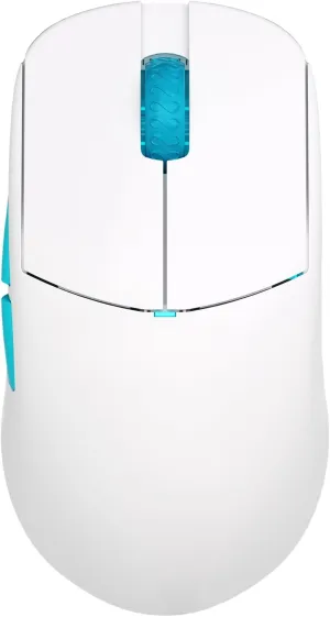 Lamzu Atlantis Mini Pro Wireless Gaming Mouse, Ultra Lightweight 51g, Mechanical Switch,Symmetrical,26000 DPI,MCU Nordic 52840,PAW3395 Sensor, 4K Compatible, for Small Hand Gamer-Polar Whtie