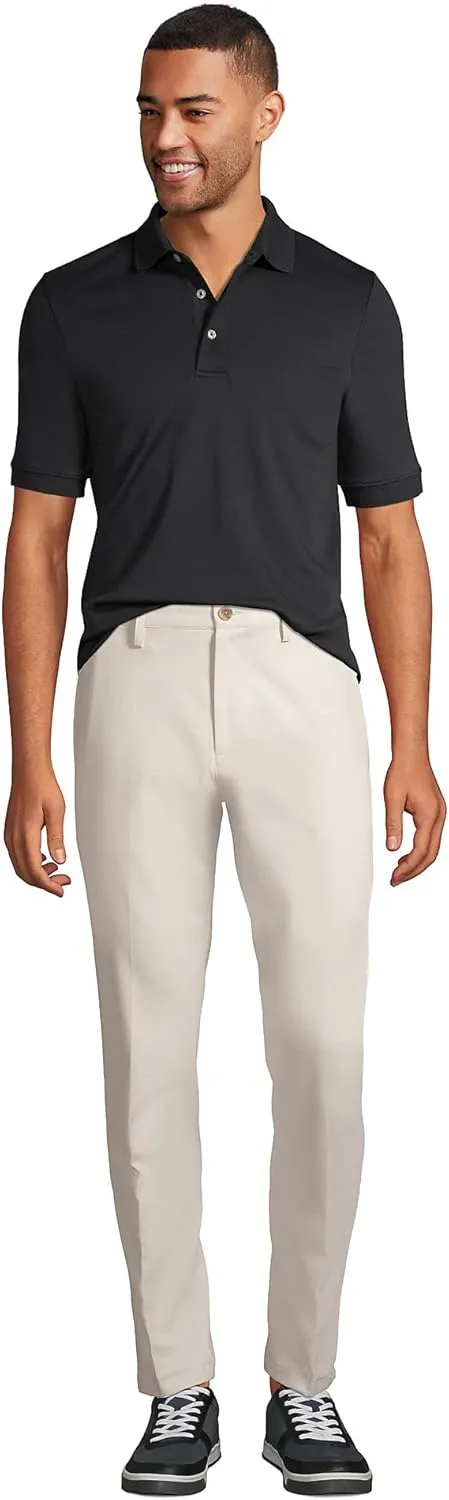 Lands' End Men's Short Sleeve American-Grown Supima Cotton Polo Shirt