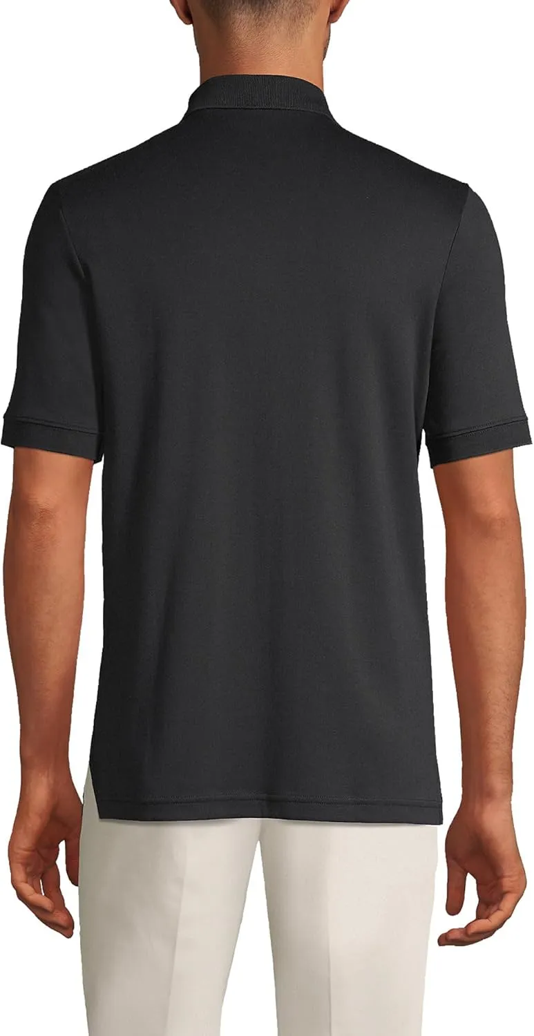 Lands' End Men's Short Sleeve American-Grown Supima Cotton Polo Shirt