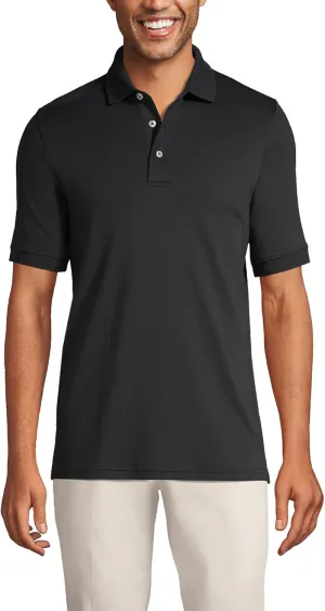 Lands' End Men's Short Sleeve American-Grown Supima Cotton Polo Shirt