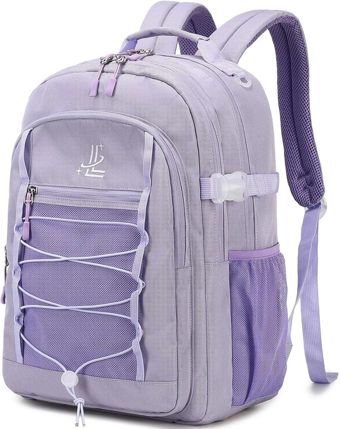 Lanola Kids Backpack for Girls Elementary Primary Middle School Bags for Teens Bookbags Sturdy Durable Travel for Women - Purple